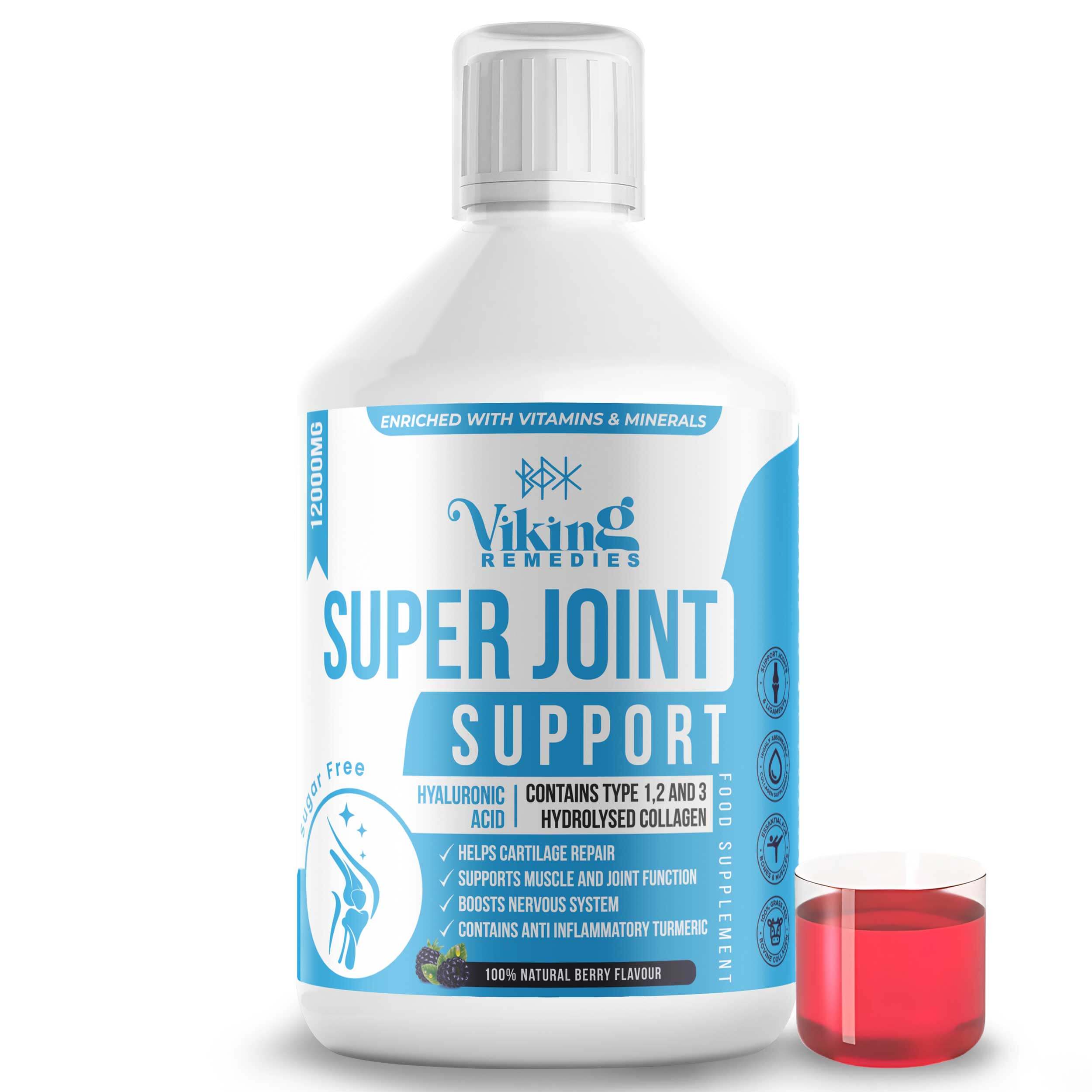 Super Joint Collagen Type 1, 2 & 3 with Turmeric and MSM – premium joint health supplement to support mobility, flexibility, and cartilage strength.