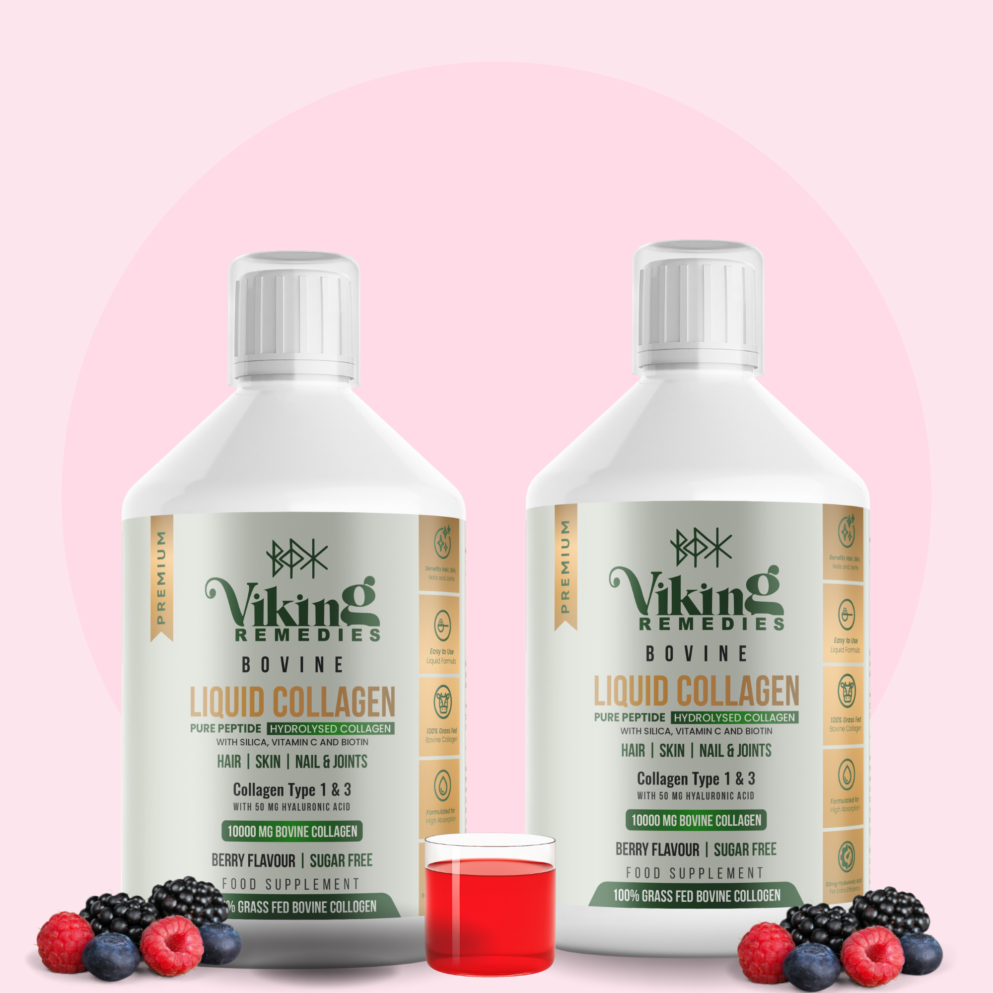 2 x 500 ml Bovine Collagen Liquid