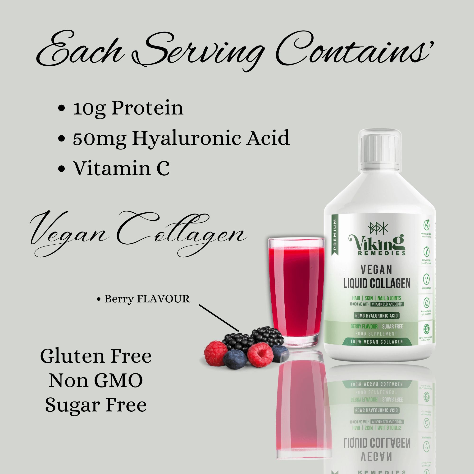2 x 500ml Vegan Collagen Liquid 40 Day Supply