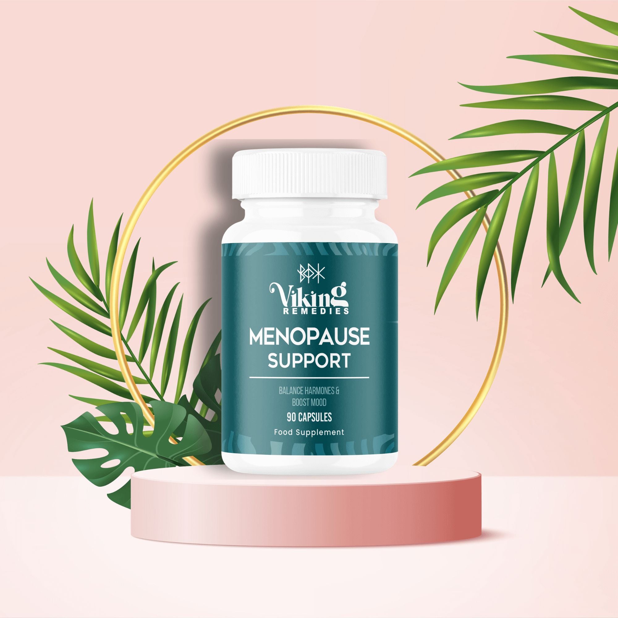 UK Menopause Support supplement – herbal and nutritional blend to promote comfort, mood stability, and health for women experiencing menopause.