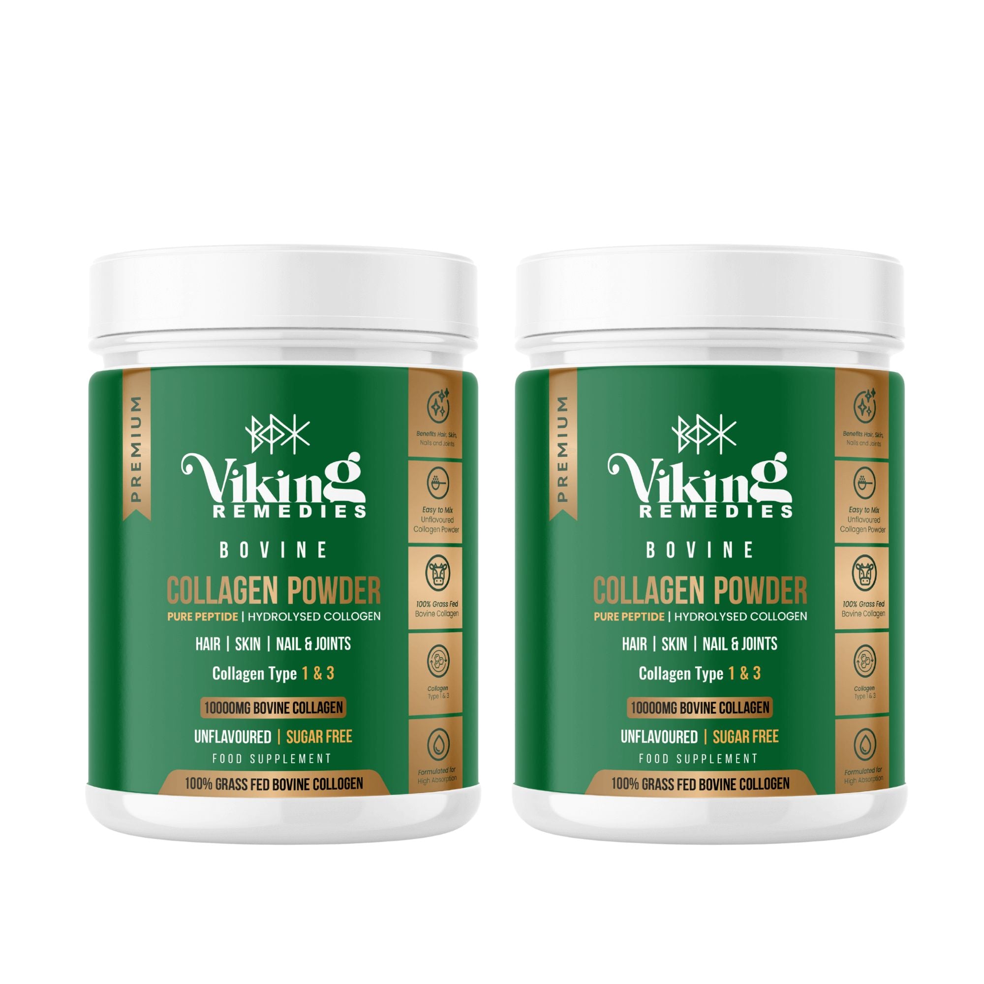 2 x 500ml Bovine Collagen Powder