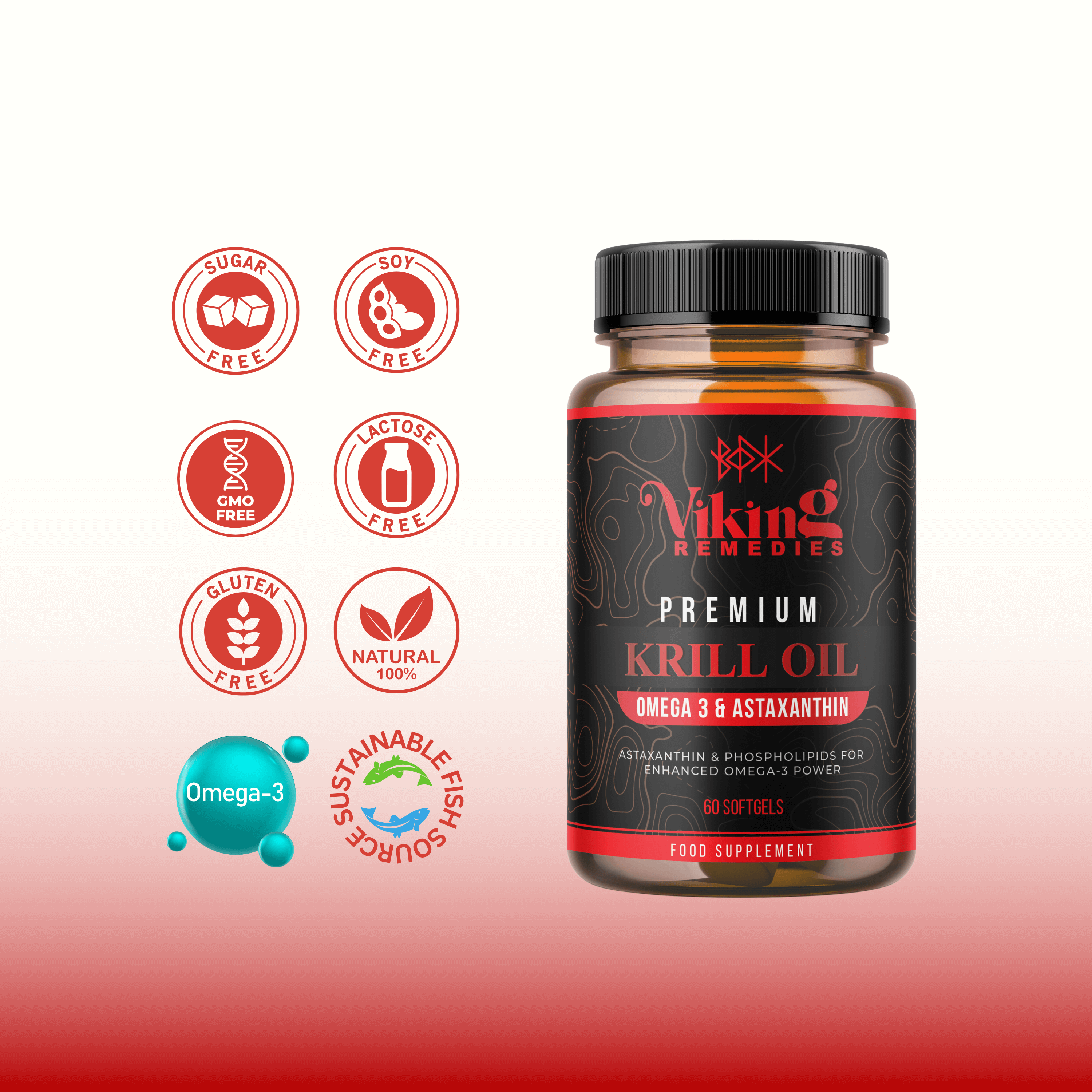 Huile De Krill Premium Pure | Oméga-3 Riches En Phospholipides & Astaxanthine – Cellula Pharm - Foto 4