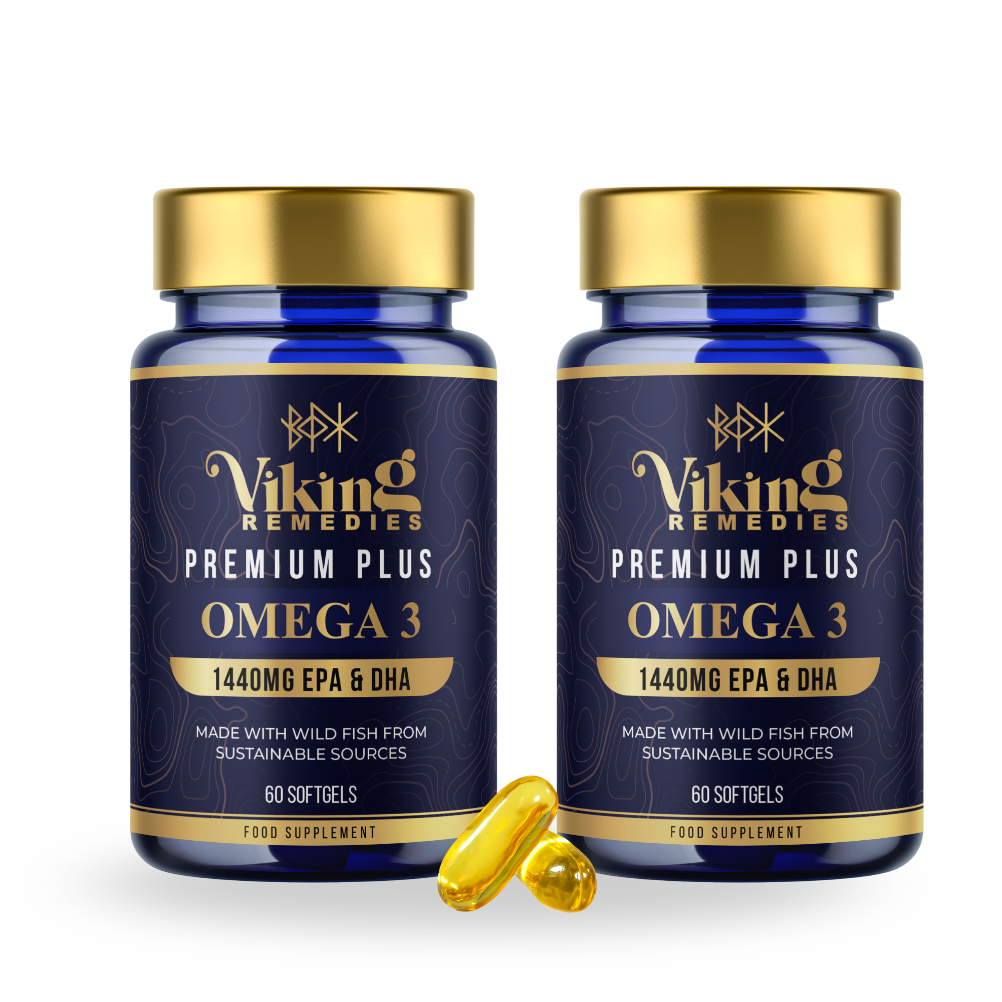 2 x Premium Plus Omega-3 High EPA/DHA